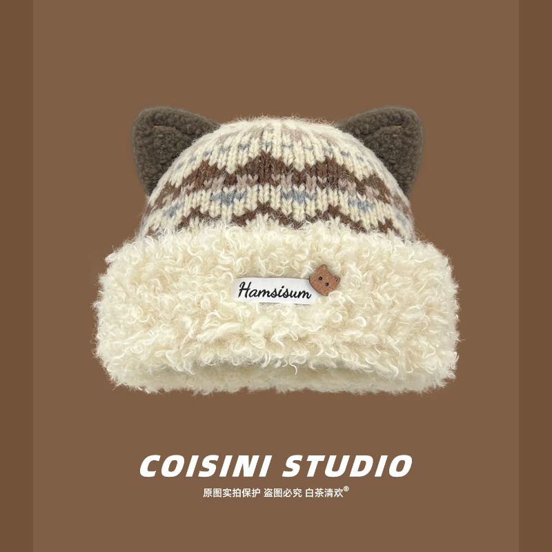 Beanie Cuffed Knit - قبعة شتوية نسائية من نوع 